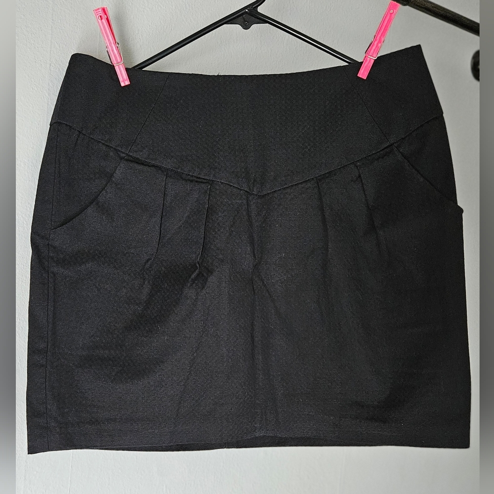 Urban Outfitters X Silence+Noise Pleated Black High Waist Mini Skirt w/ Pockets